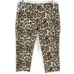 Alice + Olivia Leopard Print Capris